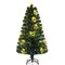 Pre-Lit Artificial Christmas Tree with Warm-White Fairy Lights and Flame-Retardant PVC Leaves